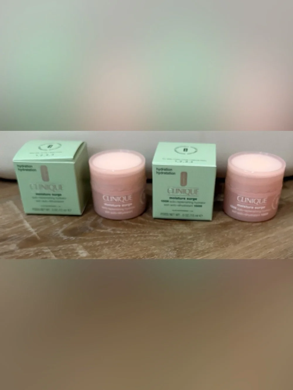 2 -CLINIQUE Moisture Surge Auto-Replenishing Hydrator 0.5 Oz /15 ml LOT 2 NEW